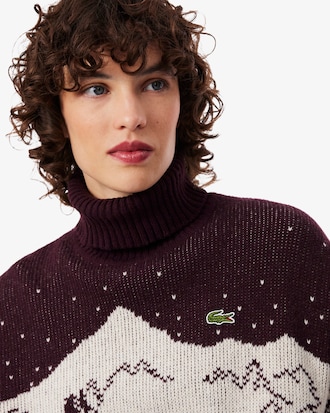 Archive Edition Jacquard Roll Neck Striped Sweater