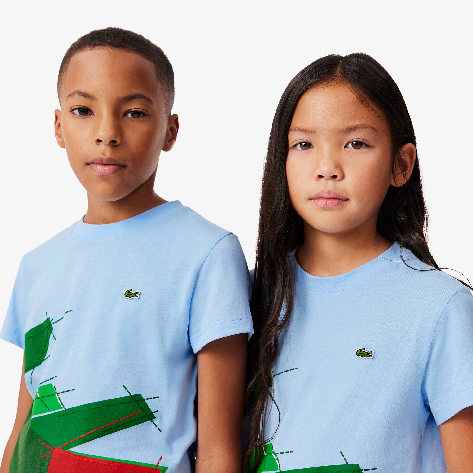 poco　1113 Kids' Crocodile Graphic Cotton T-Shirt - T-Shirts & Tops