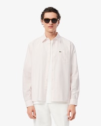 Camisa Oxford de corte regular a rayas para hombre