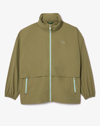Men's Water-Repellent Removable Hood Windbreaker