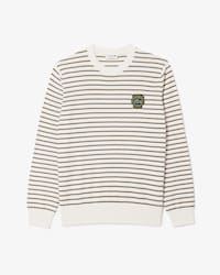 Suéter De Algodón A Rayas Con Insignia