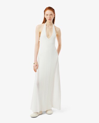 Women's Runway Ribbed Pleated Dress