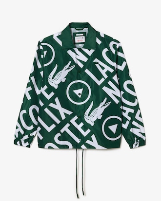 Veste avec col polo unisexe Lacoste x Netflix imprim&eacute;e