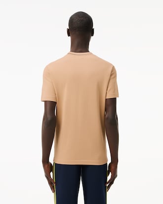 Men's Stretch Piqué Striped Collar T-Shirt