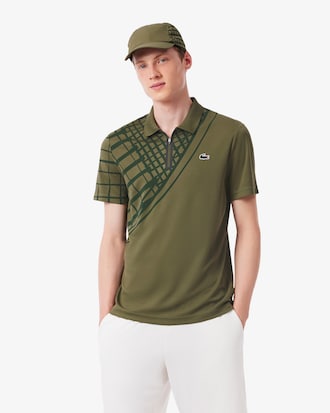 Men's Ultra Dry Printed Slim Fit Tennis Polo