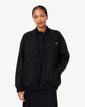 C&aacute;rdigan Oversized de Lana Afieltrada