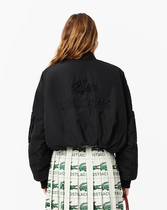 Women's Embroidery Collection Oversized Bomber