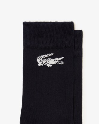 Pack de 2 calcetines unisex Lacoste de algod&oacute;n ecol&oacute;gico Made in France