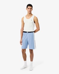 Straight Cut Fleece Loungewear Shorts