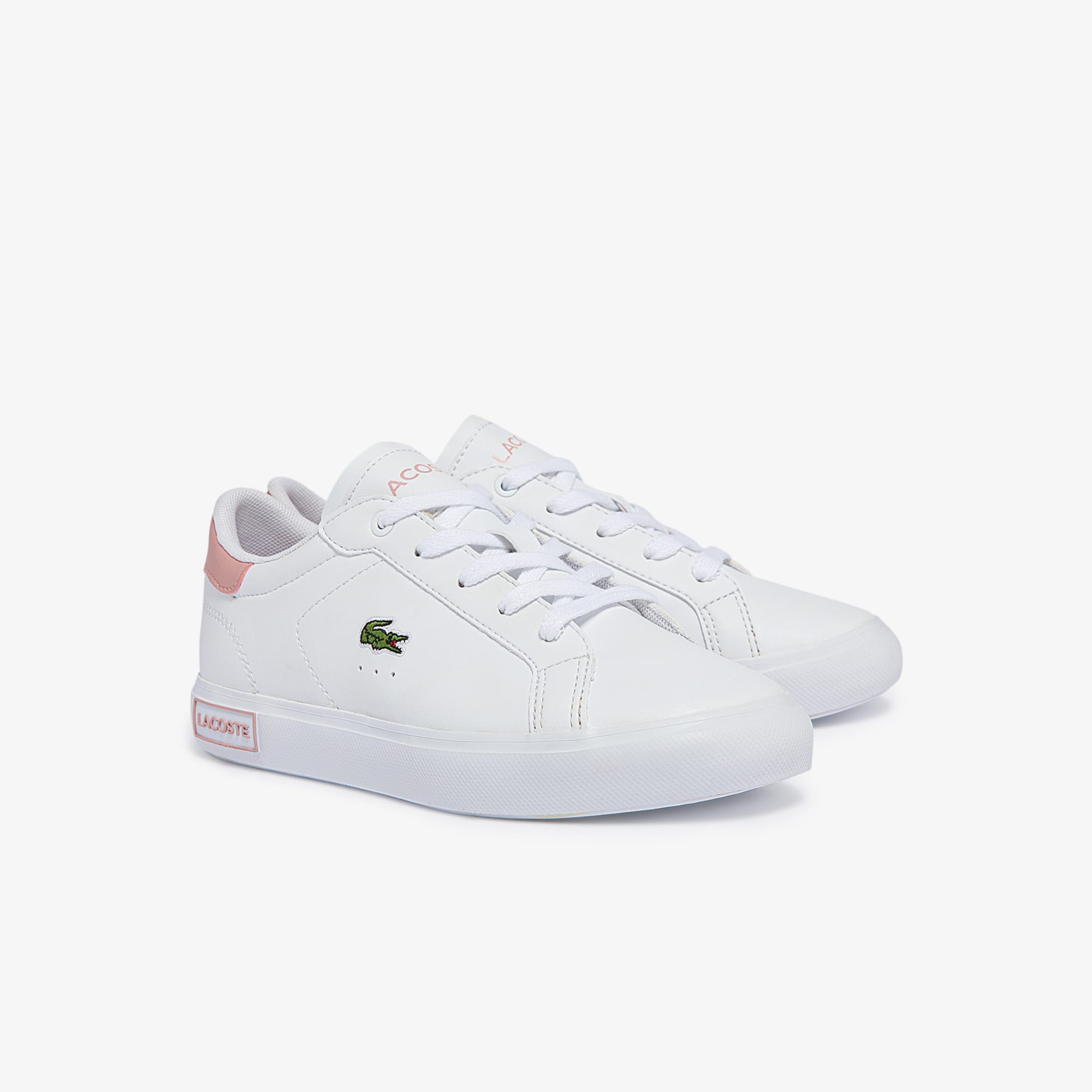 LACOSTE スニーカー UK4.5 ホワイト Amazon.com | Lacoste Kids Powercourt Sneaker, WHT/GRN, 5.5