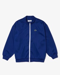 Kids' Heritage Branded Stand-Up Collar Zippered Fleece Jacket