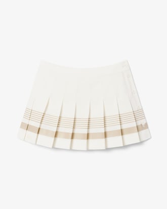 Runway Pure Wool Blend Pleated Mini Skirt