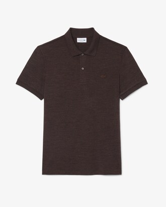 Polo de Tejido Jersey de Lana de Corte Regular
