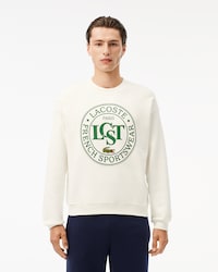 Men's Loose Fit Printed Fleece Sweatshirt