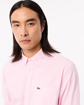 Camisa para hombre Regular Fit de popelín a cuadros vichy