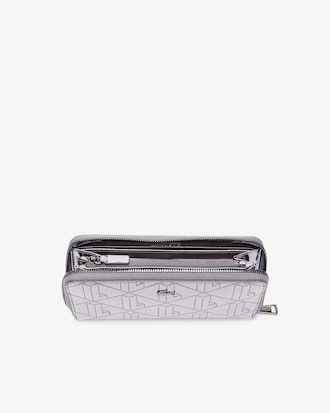 Large Zip-Up Metallic Billfold