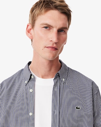 Men's Regular Fit Checked Cotton Shirt
