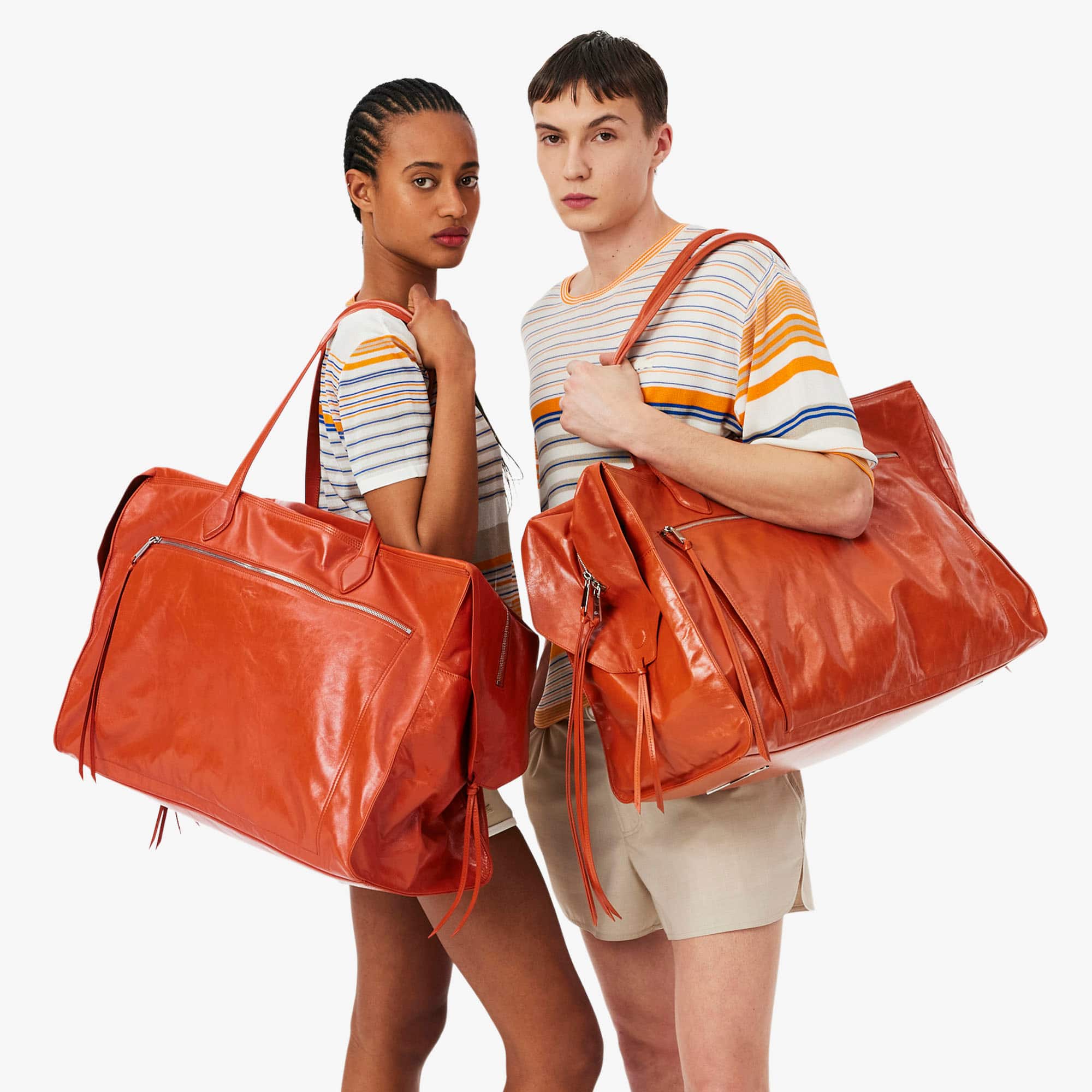 Runway Leather Weekender Gym Bag