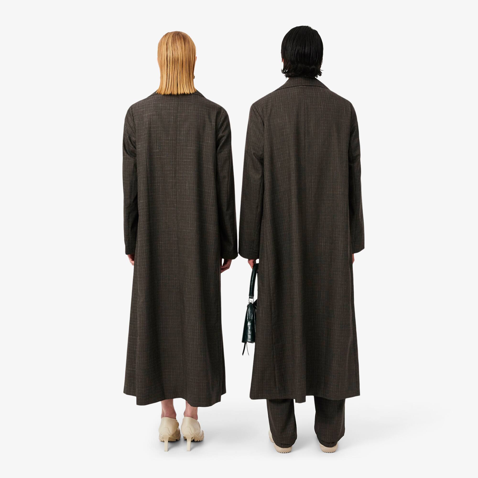 Runway Wrap Collar Wool Trench Coat - Jackets & Coats - New In