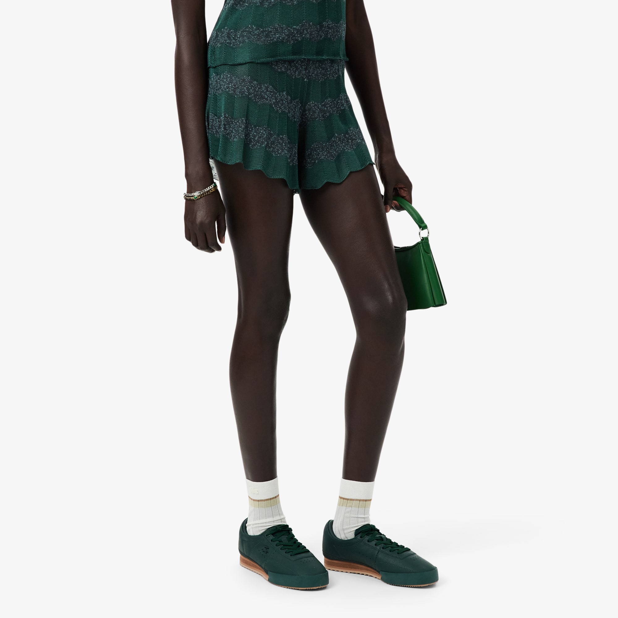Runway Pointelle Knit Shorts