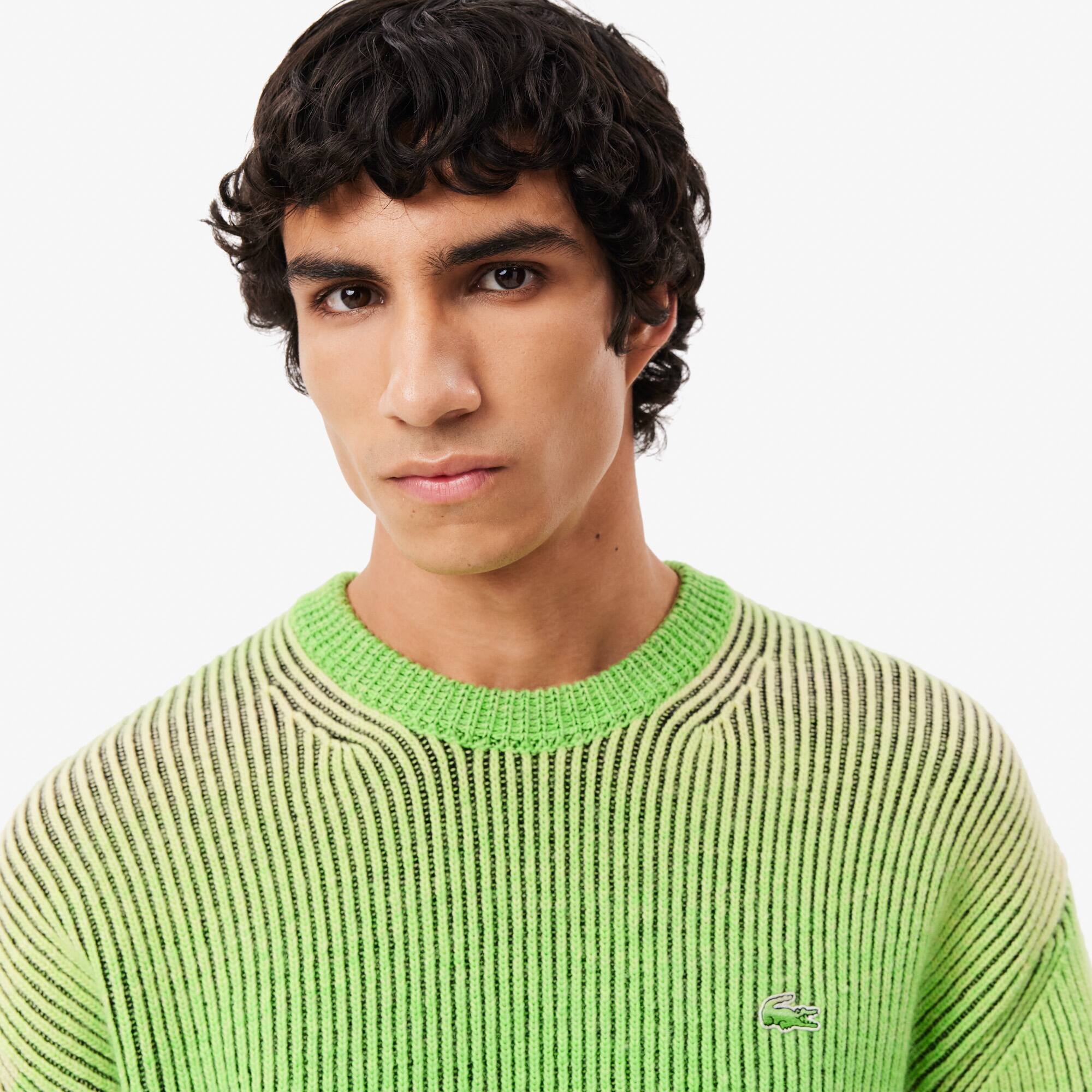 kolor 16ss ニット Men's Relaxed Fit Ombré Crew Neck Sweater - Sweaters & Sweatshirts