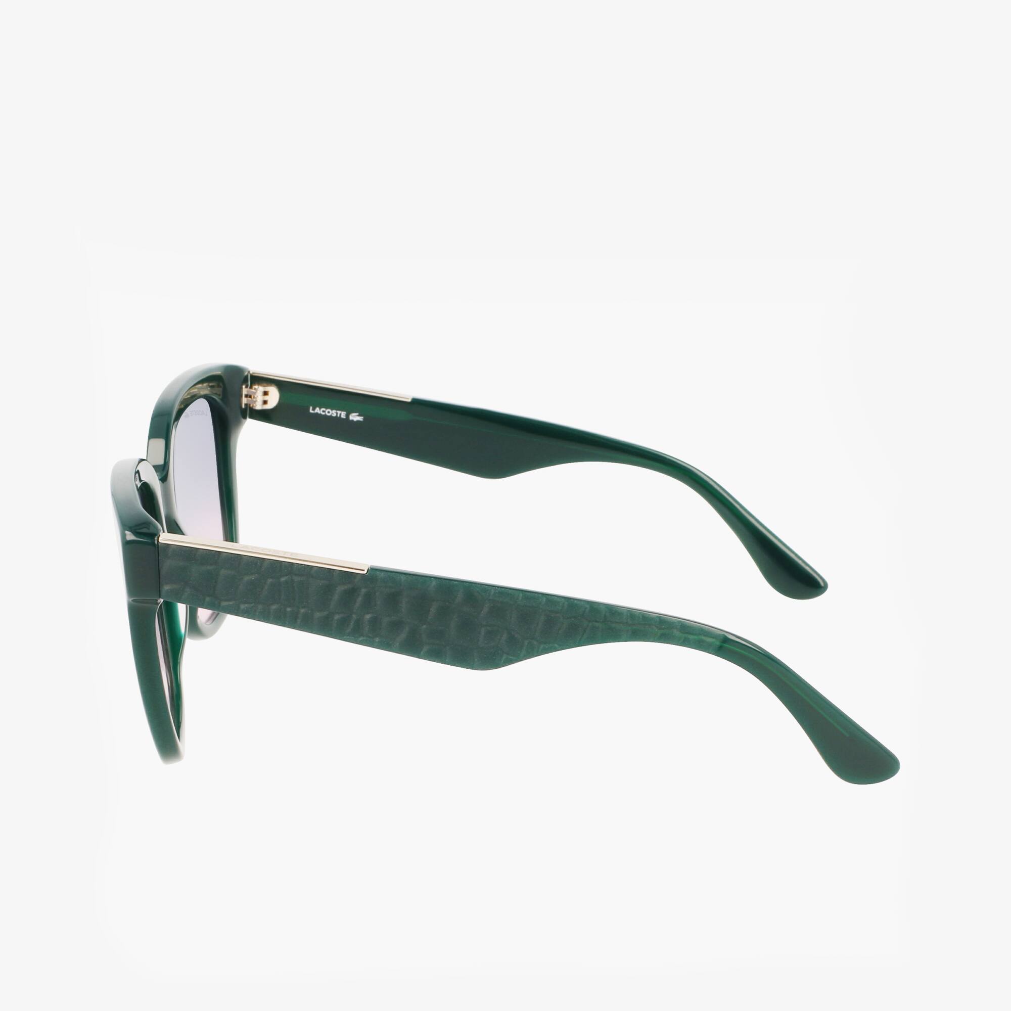 Rectangle Acetate Croco Skin Sunglasses - Sunglasses - New  display picture 1