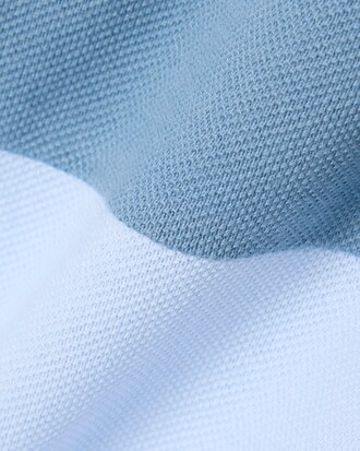 Polo de Petit Piqu&eacute; con Franja en Contraste