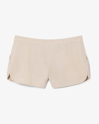 Runway Trim Accent Technical Fabric Shorts