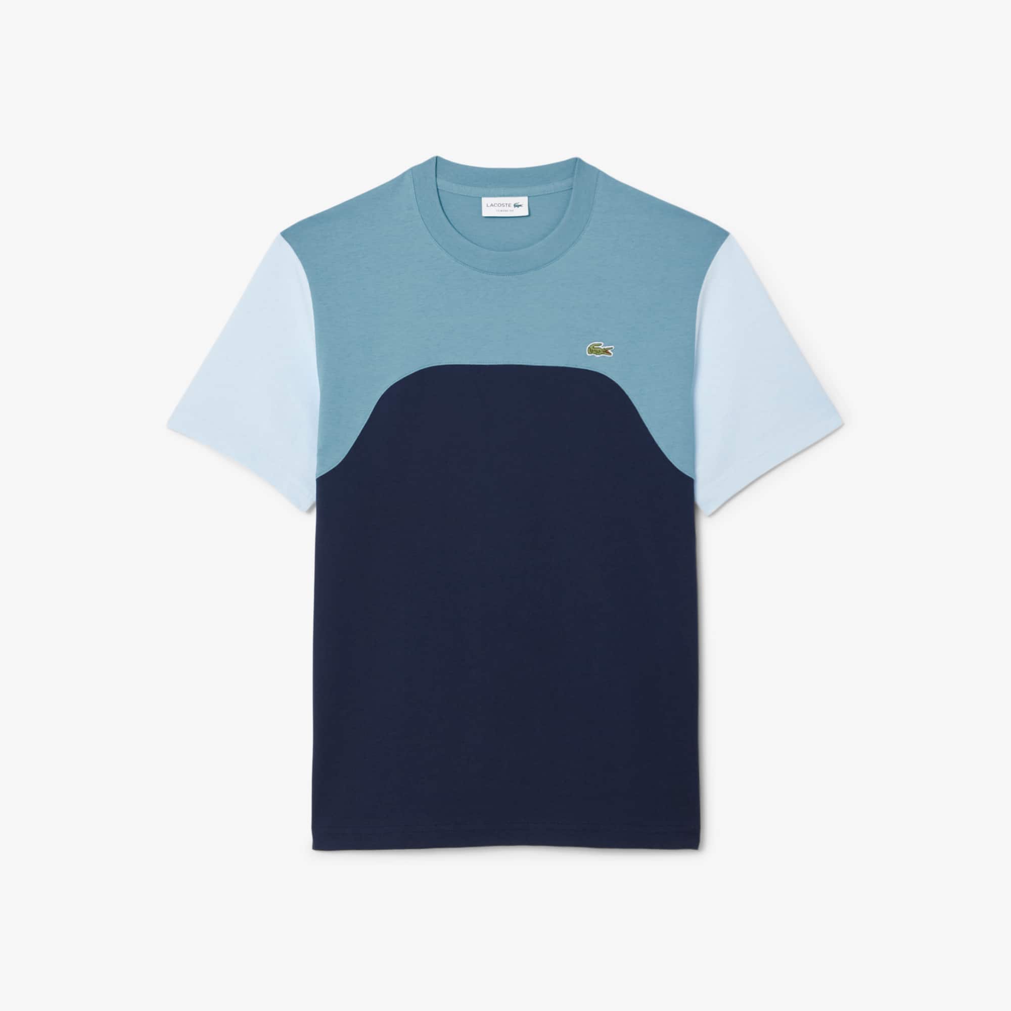 Tシャツ・カットソー LACOSTE Men T-shirt Blue TH9894 C7Z Men's Washed Effect Heavy Jersey T-Shirt - T-shirts - New In