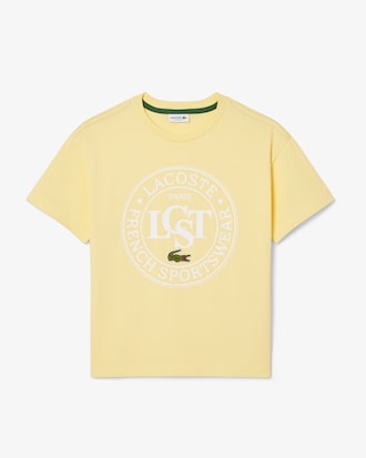 Kids' Contrast Badge Cotton T-Shirt