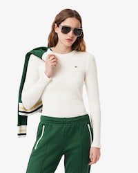 Women's Slim Fit Ribbed Cotton T-Shirt