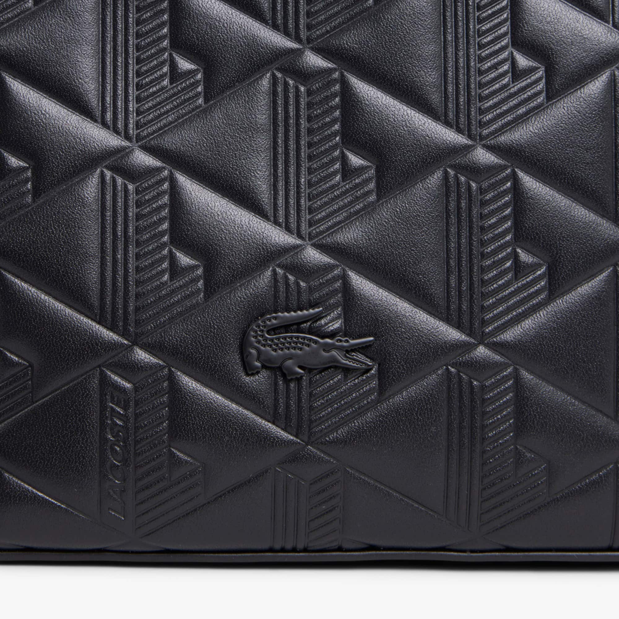 Maheki Embossed Leather Hobo Bag