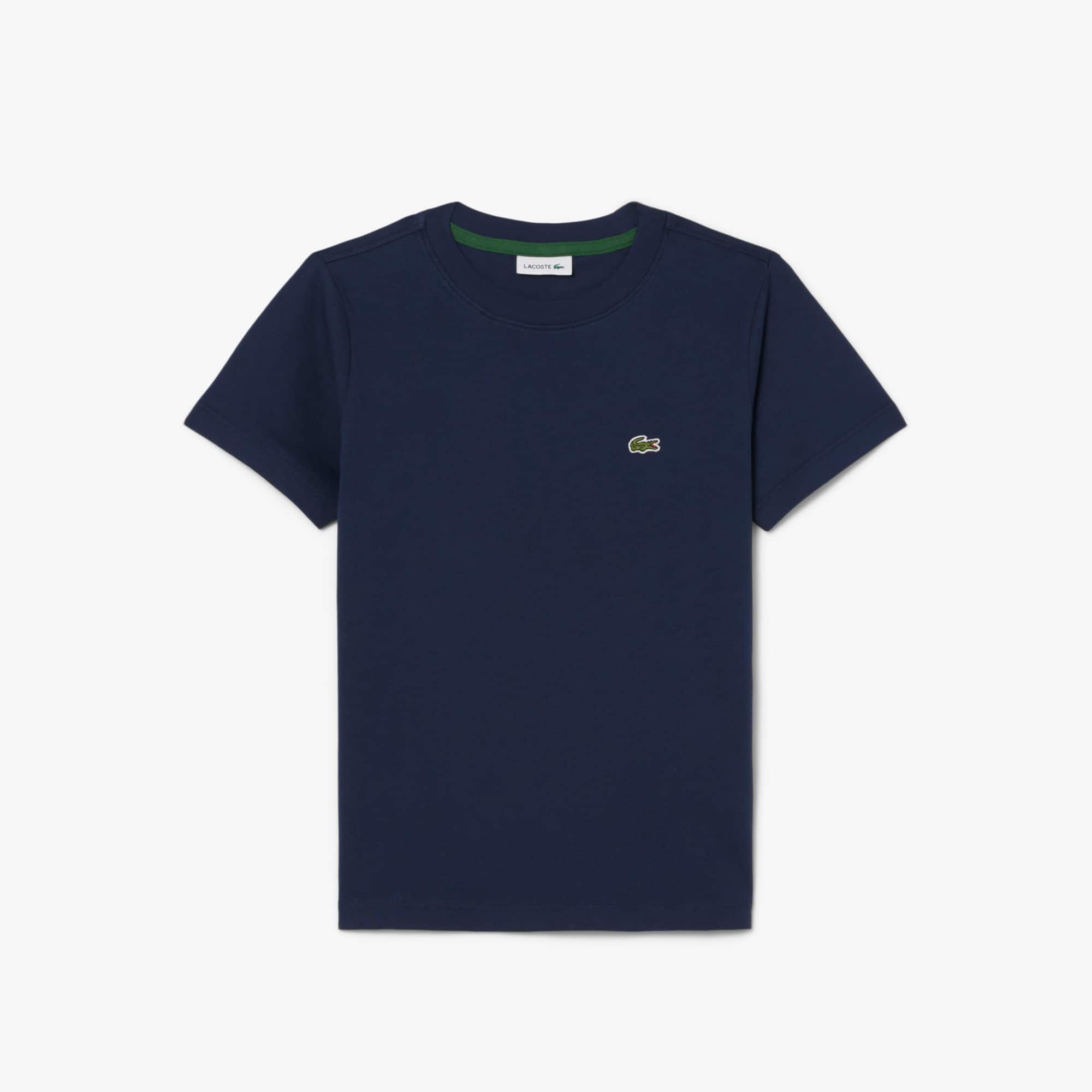 Lacoste Unisex Cotton Crew Neck T-shirt - 12 Years In Blue