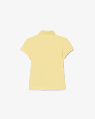 Girls' Scalloped Collar Piqu&eacute; Polo