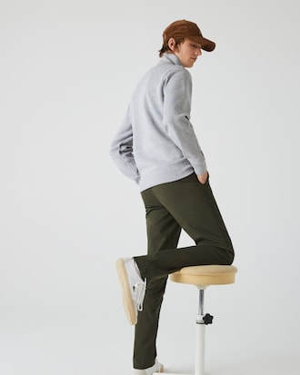 Men's Zip-Up High-Neck Sweatshirt