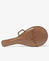 Runway Mock Croc Leather Racket Bag