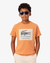 Badge Accent Cotton T-Shirt