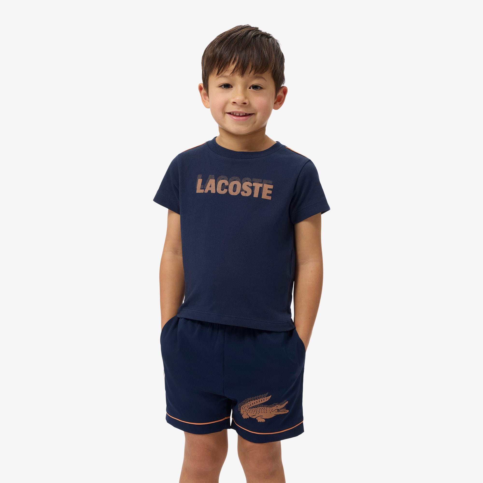 Lacoste Ultra Dry Printed Sport T-shirt - 14 Years In Blue