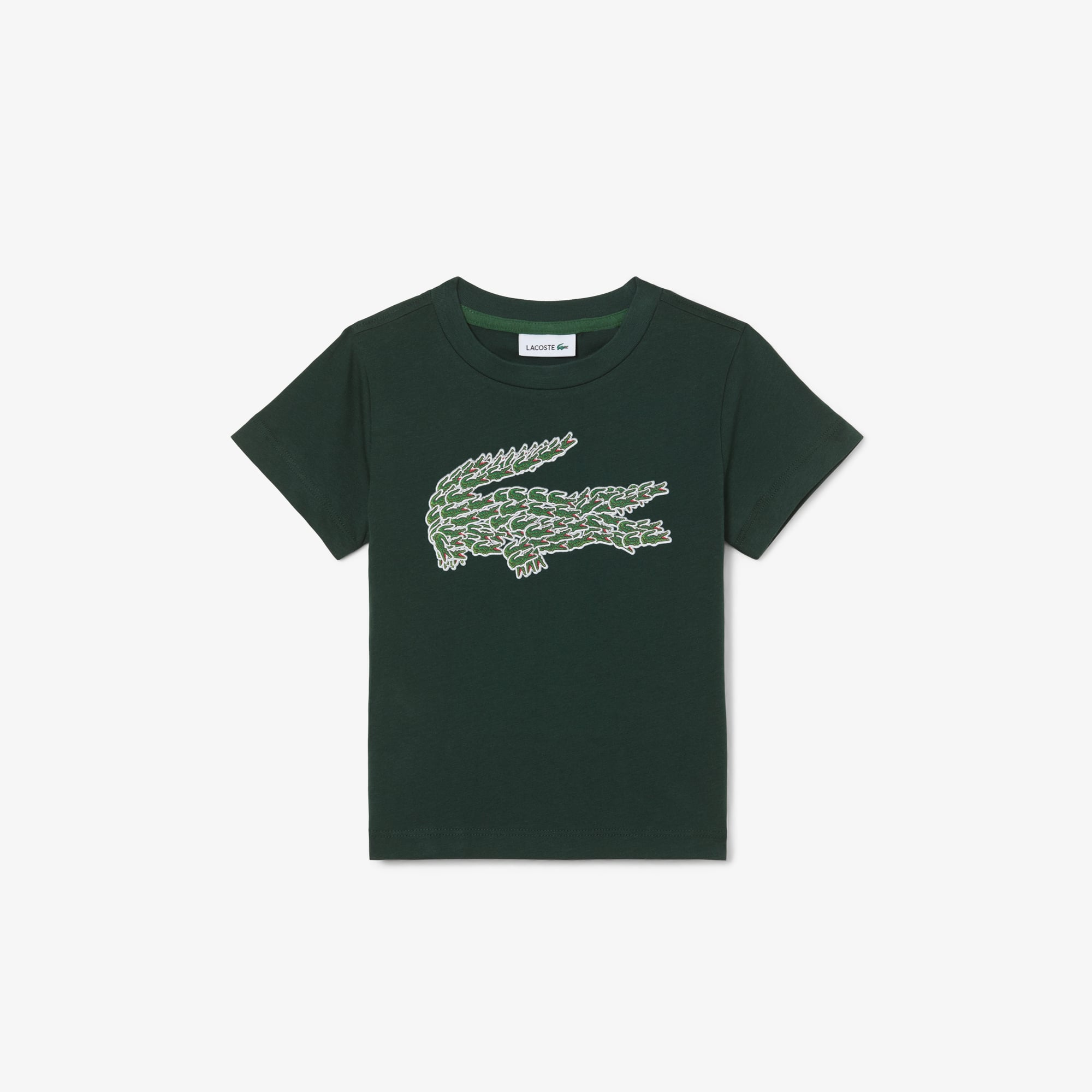 Lacoste Kids' Boys' Crocodile Print Cotton T-shirt - 4 Years In Green