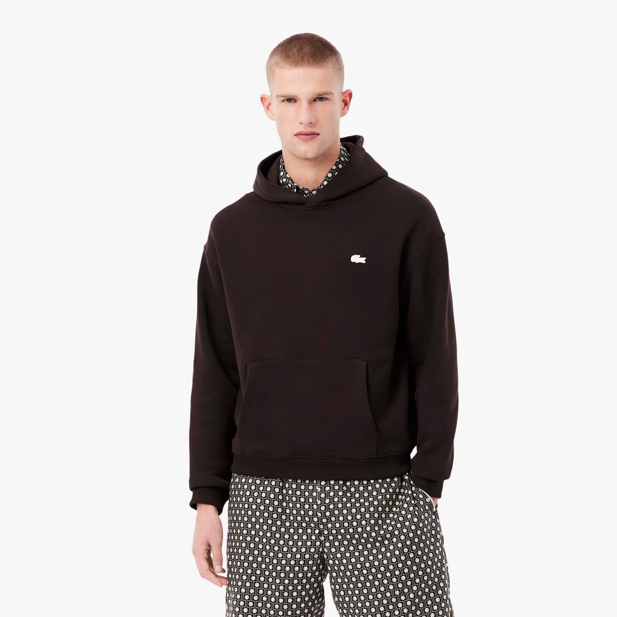 Loose Fit Printed Hoodie - undefined - New In 2025 | Lacoste