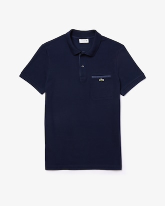 Men's Lacoste Regular Fit Contrast Accents Cotton Piqu&eacute; Polo Shirt