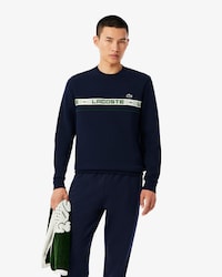 Men's Branded Stripe Tennis Sweatshirt