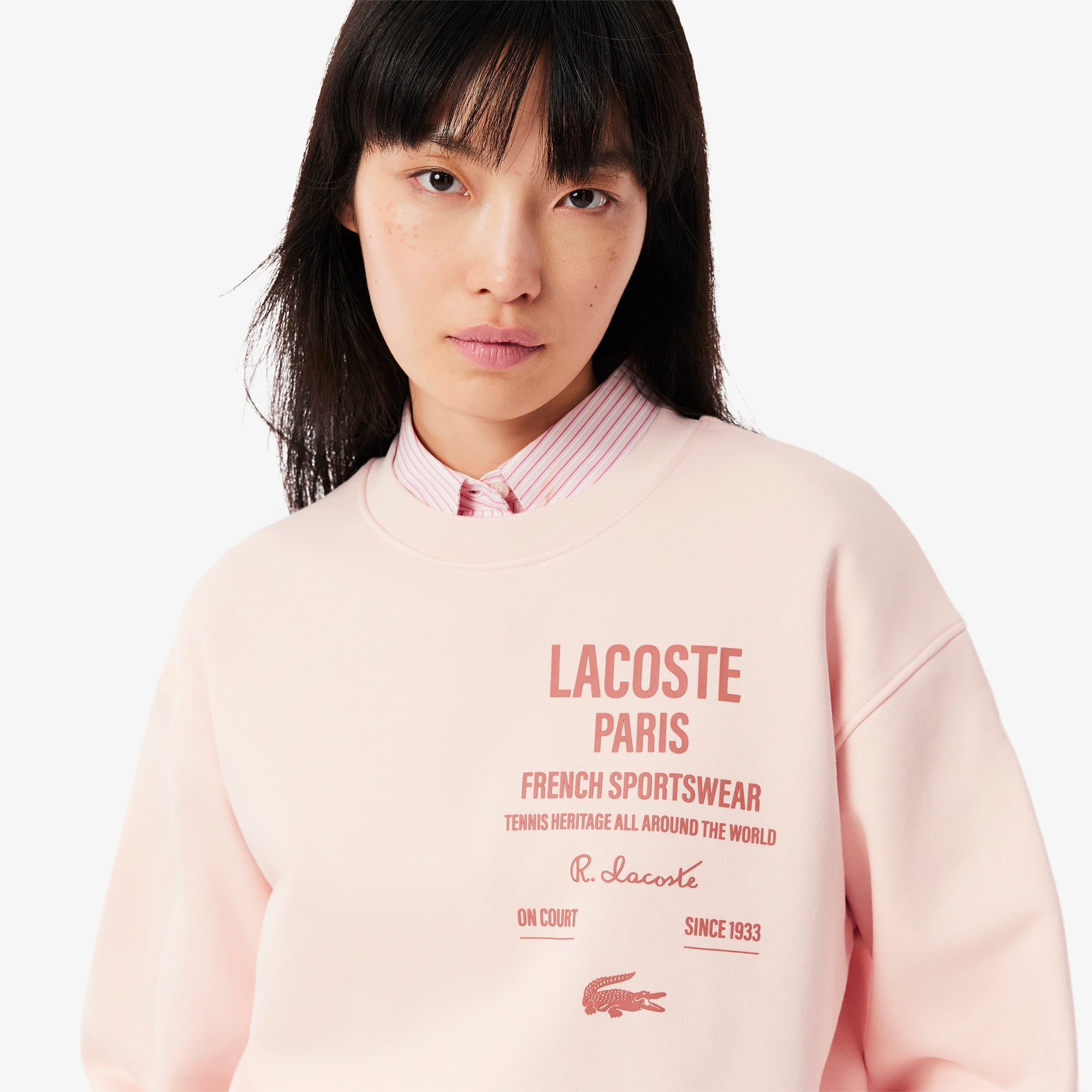 Women's Oversized Pleated Print Sweatshirt - Sweaters