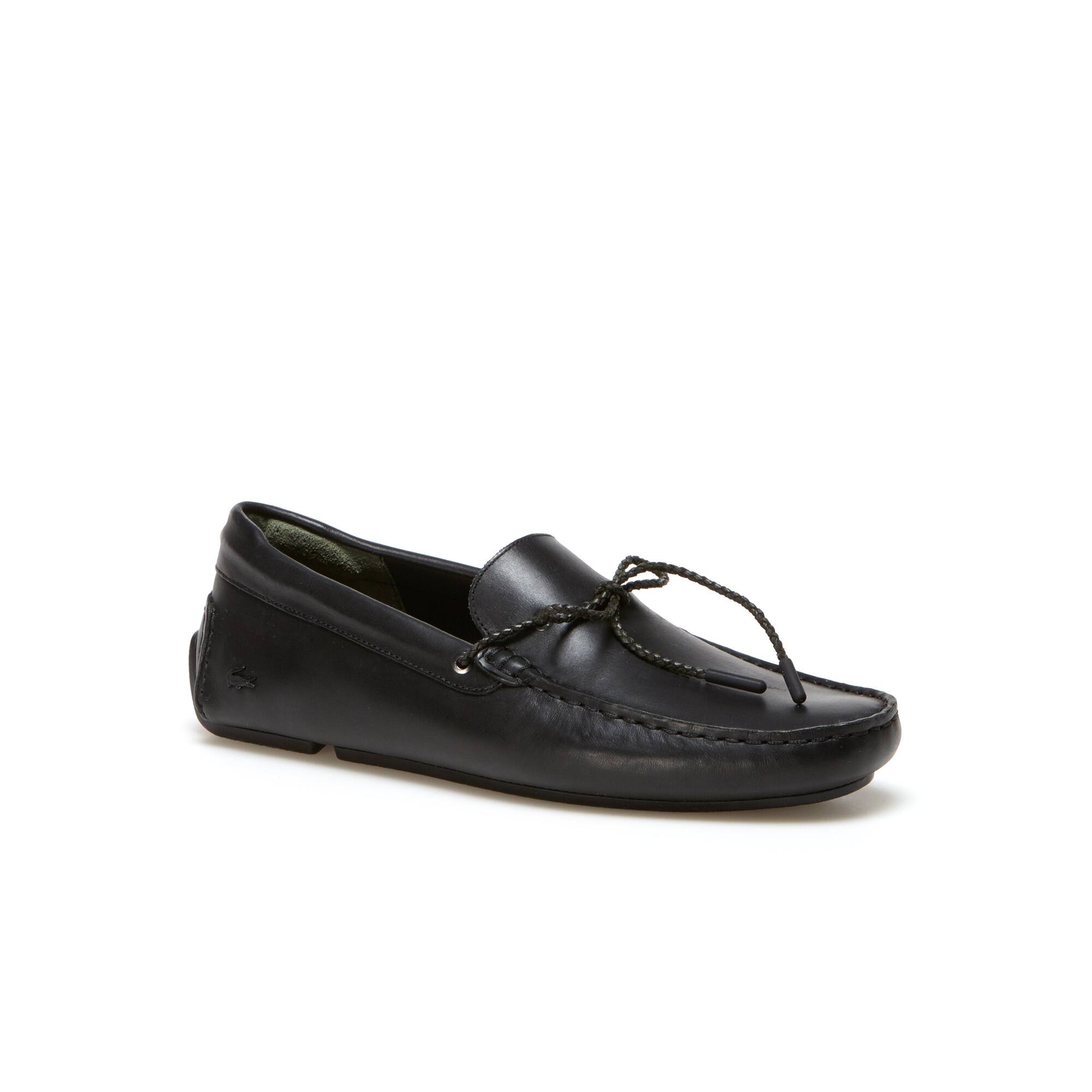 Men's piloter leather moccasins lacoste clearance