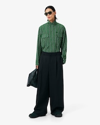 Runway Wide Fit Tailored Wool Pants