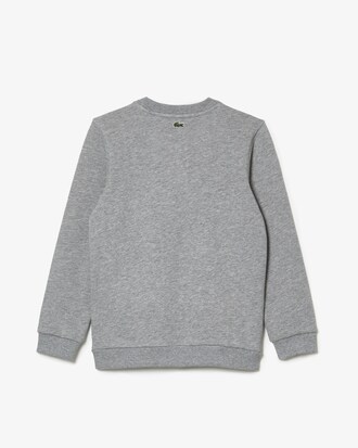 Sudadera de felpa de algod&oacute;n con cuello redondo de cocodrilo Heritage para ni&ntilde;os