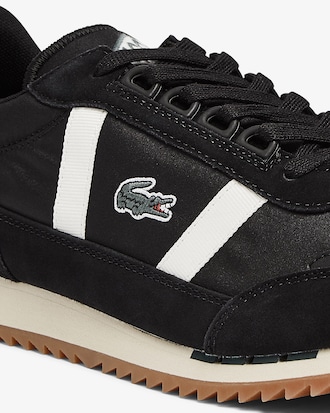 Men&rsquo;s Partner Retro Textile and Suede Trainers