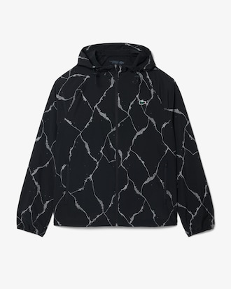 Reflective Crocodile Print Tennis Jacket