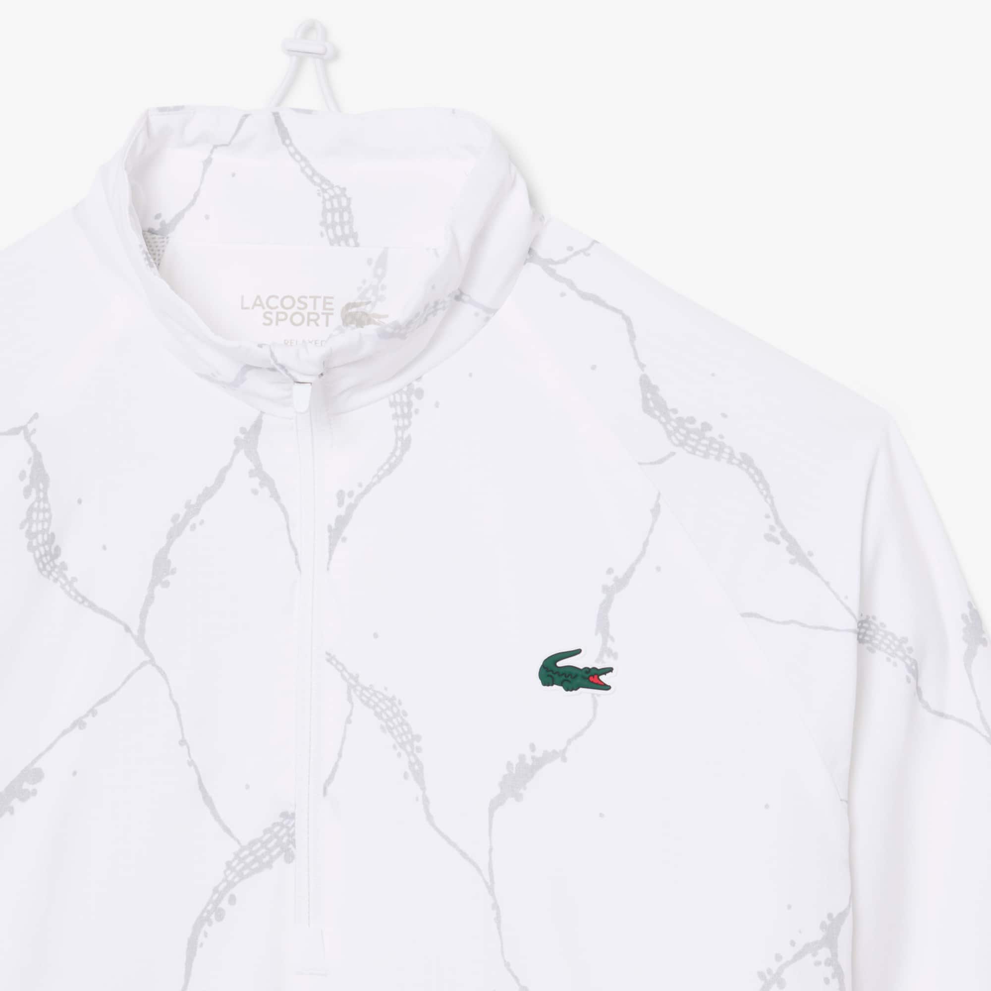 Reflective Crocodile Print Tennis Jacket