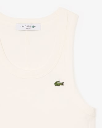 D&eacute;bardeur femme Lacoste slim fit en coton biologique